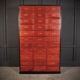 French Mahogany Lockers / Filing Cabinet