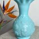 Blue opaline vase