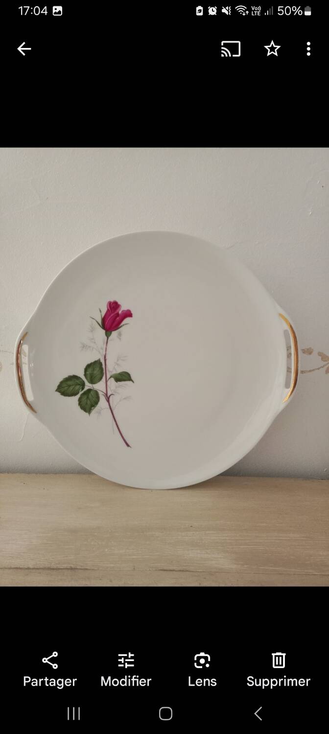 Dessert presentation plate