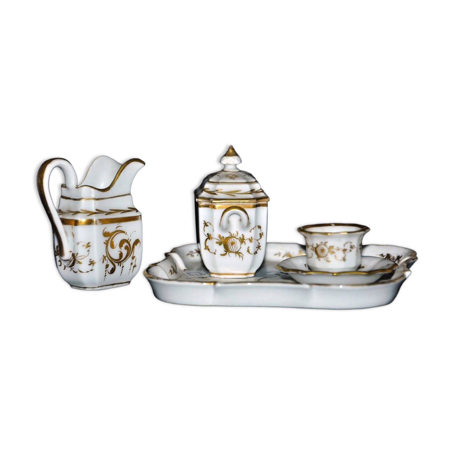 Miniature porcelain service "Old Paris" Napoleon III period