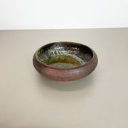 Ceramic studio pottery bowl shell element by gerhard liebenthron, germany, 1970s
