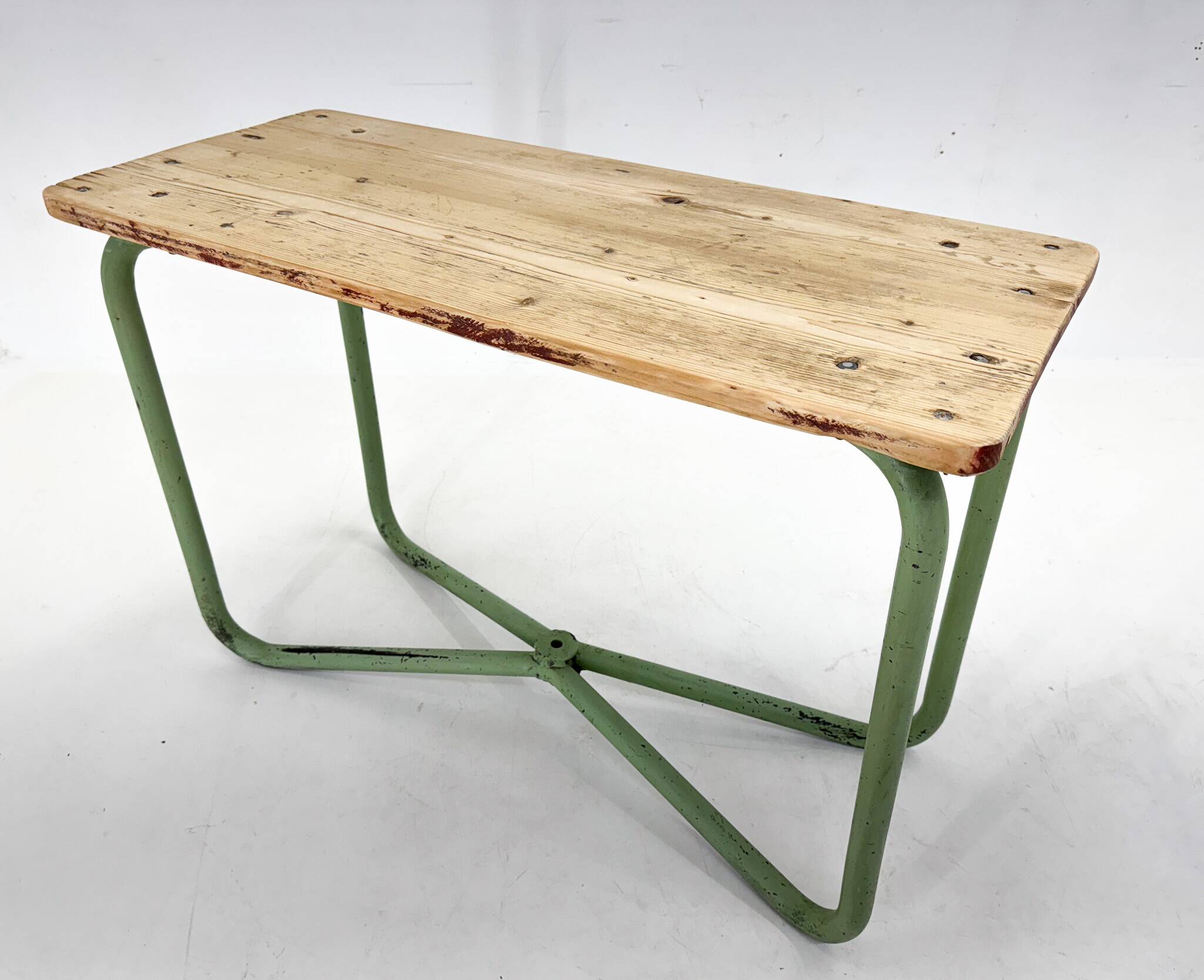 Vintage industrial console table or side table, czechoslovakia