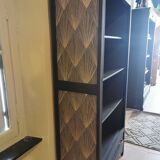Restyled art deco bookcase shelf cabinet