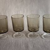 4 Luminarc stemmed glasses, Sweden model, 1970s