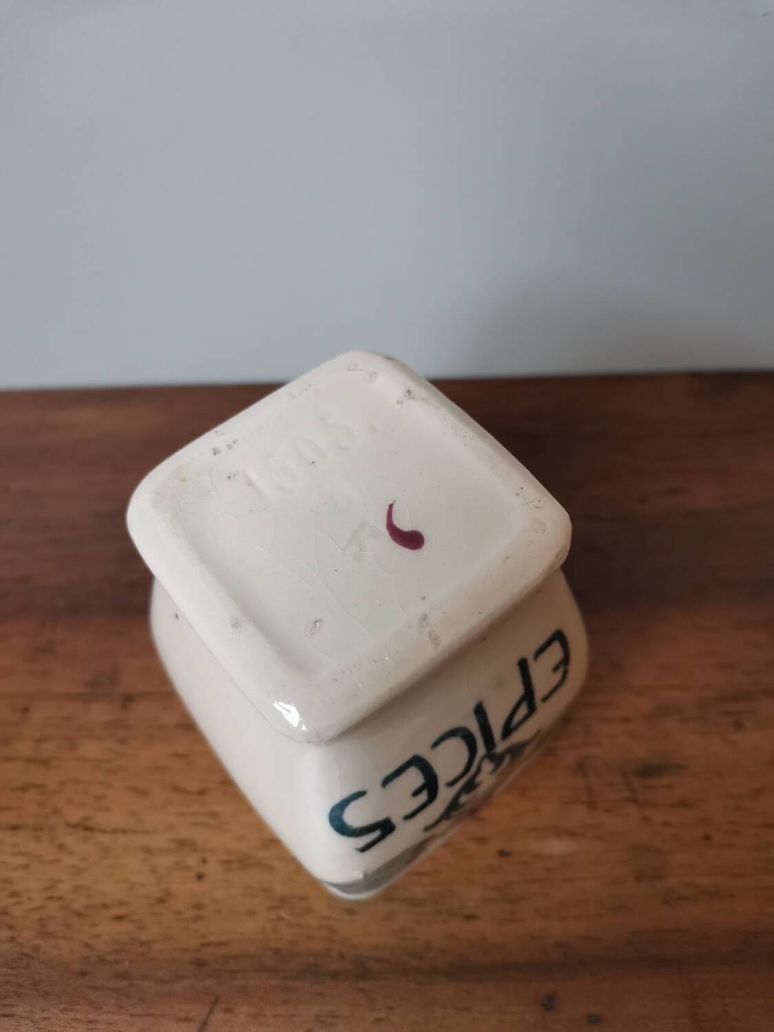 Set of 2 pot box spices tea vintage ceramic Longchamp model Mérida art nouveau