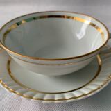 Service of 39 cups cups under pourer cups milk pot and sugar bernardaud porcelain Limoges