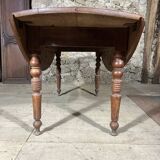 Ancienne table à volets ovale