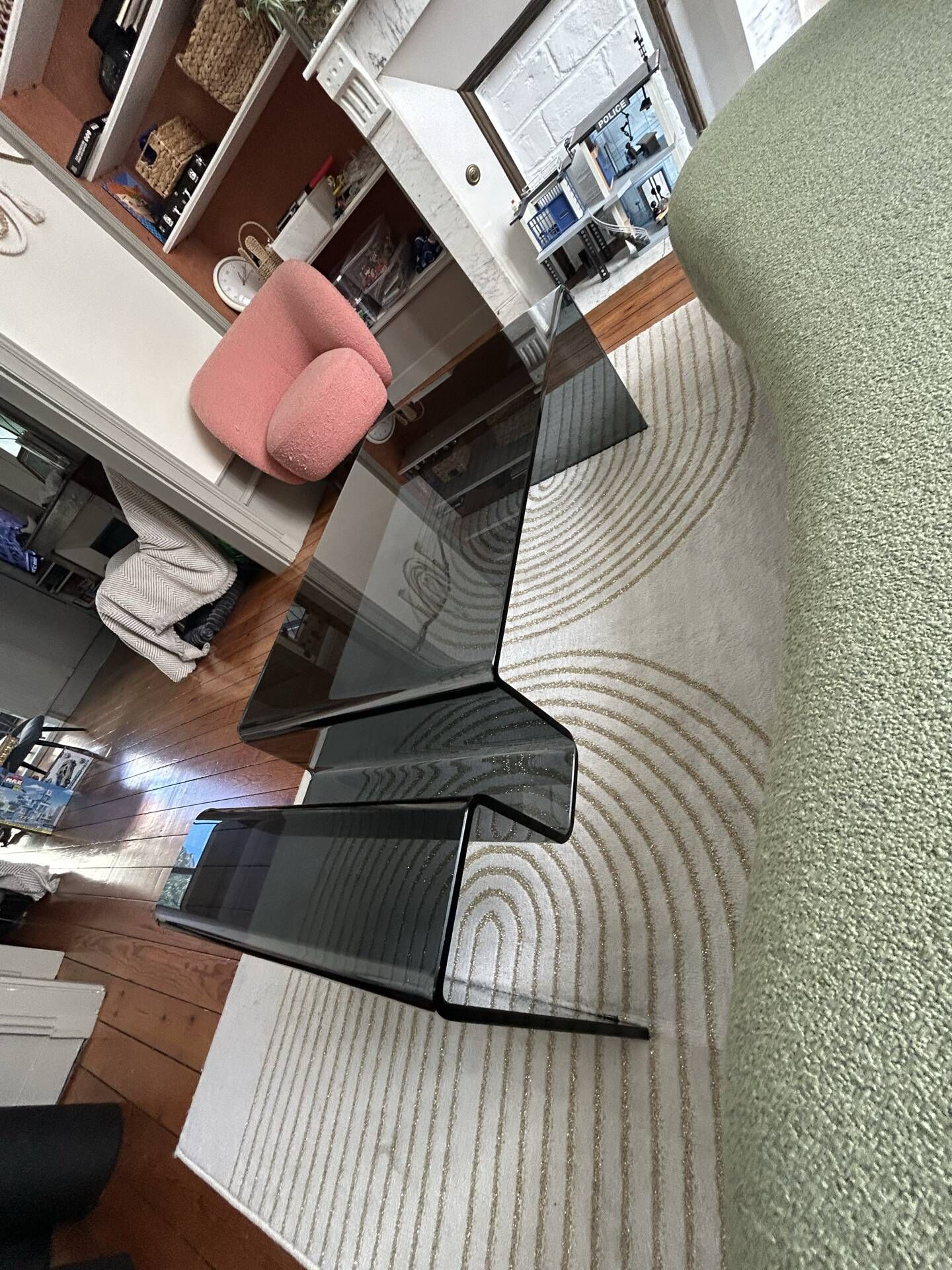 Tempered glass coffee table