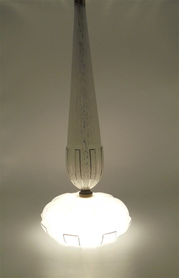 Speckled glass hanging