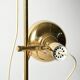 Scandinavian brass floor lamp with two adjustable light point