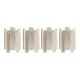 Simoeng “Listelli” Murano Glass Wall Sconce with Diamond Strips - Set 4