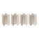 Simoeng “Listelli” Murano Glass Wall Sconce with Diamond Strips - Set 4