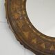 Small vintage wall mirror hand-carved wooden farmhouse handmade mirror