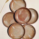 Vintage stoneware dessert plates