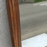 Square mirror in wood