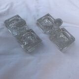 Set of 2 pairs of crystal salters