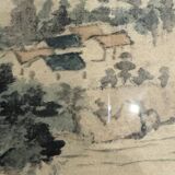 Tableau Paysage lacustre Chine XX siècle