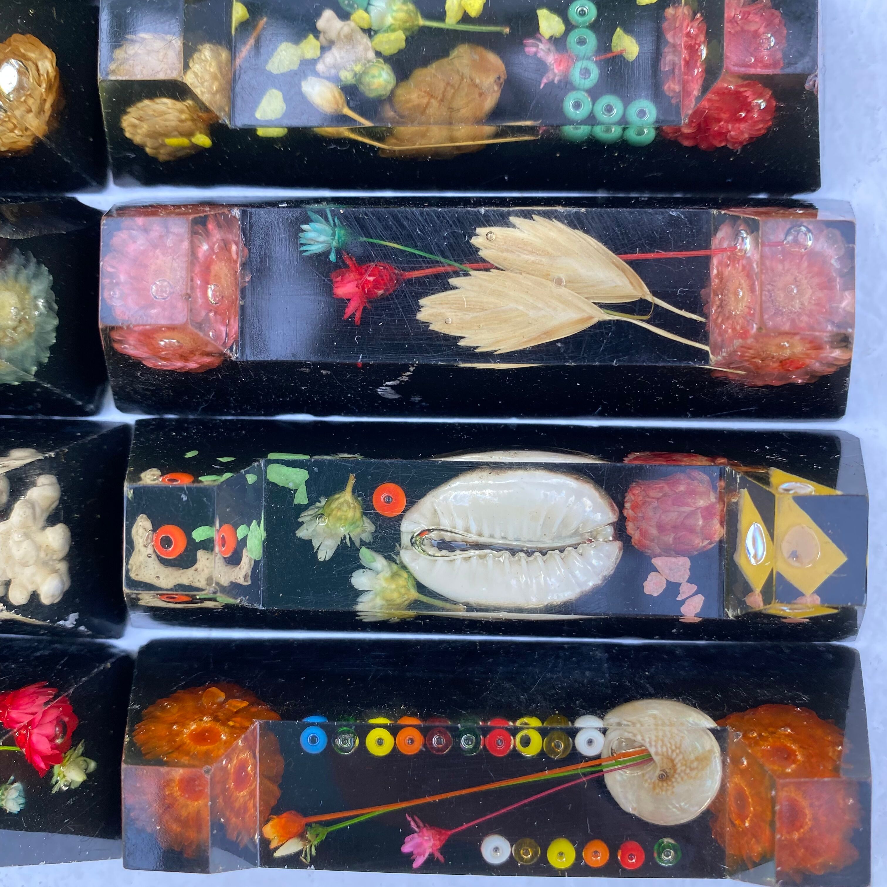Vintage resin knife doors