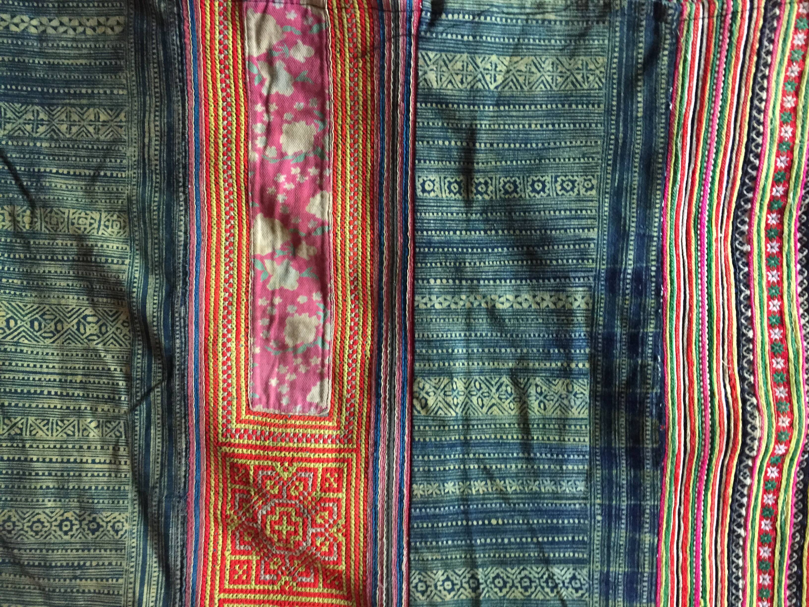 Traditional Indian patchwork bed throw/sofa 140*190