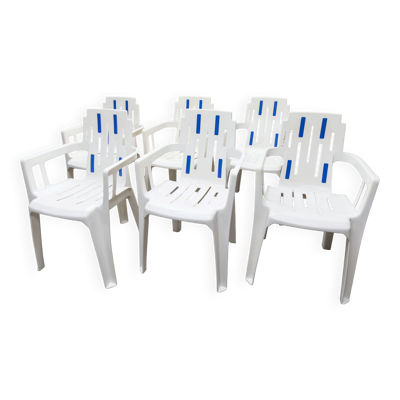 6 Fauteuils Mambo ligne Henry Massonet design Pierre Paulin by stamp 1990
