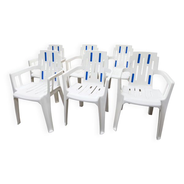 6 Fauteuils Mambo ligne Henry Massonet design Pierre Paulin by stamp 1990