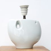 Lampe forme libre en porcelaine de Virebent années 70
