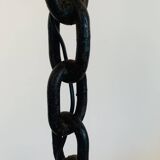 Large brutalist iron floor lamp