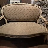 4 fauteuils médaillon style Louis XVI