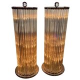Pair of light columns / Murano / 1980s