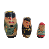 sailors russian dolls made of old wood
