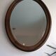 Antique oval beveled mirror