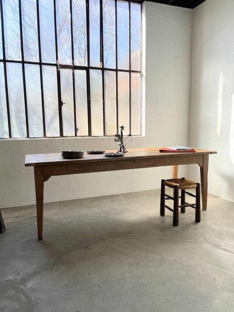 Oak farm table 220 cm