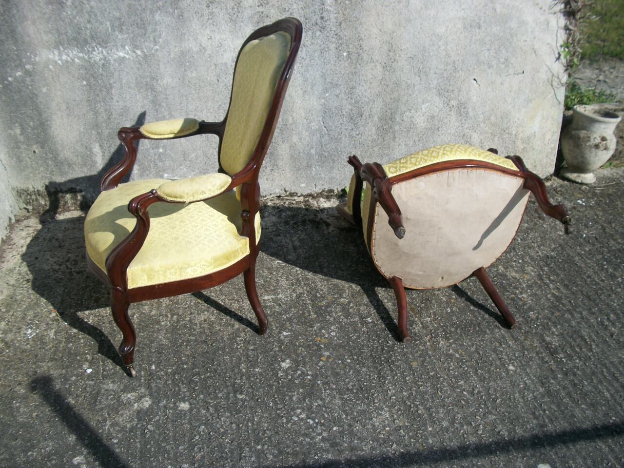 Pair of mahogany chairs