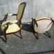 Paire de fauteuils acajou