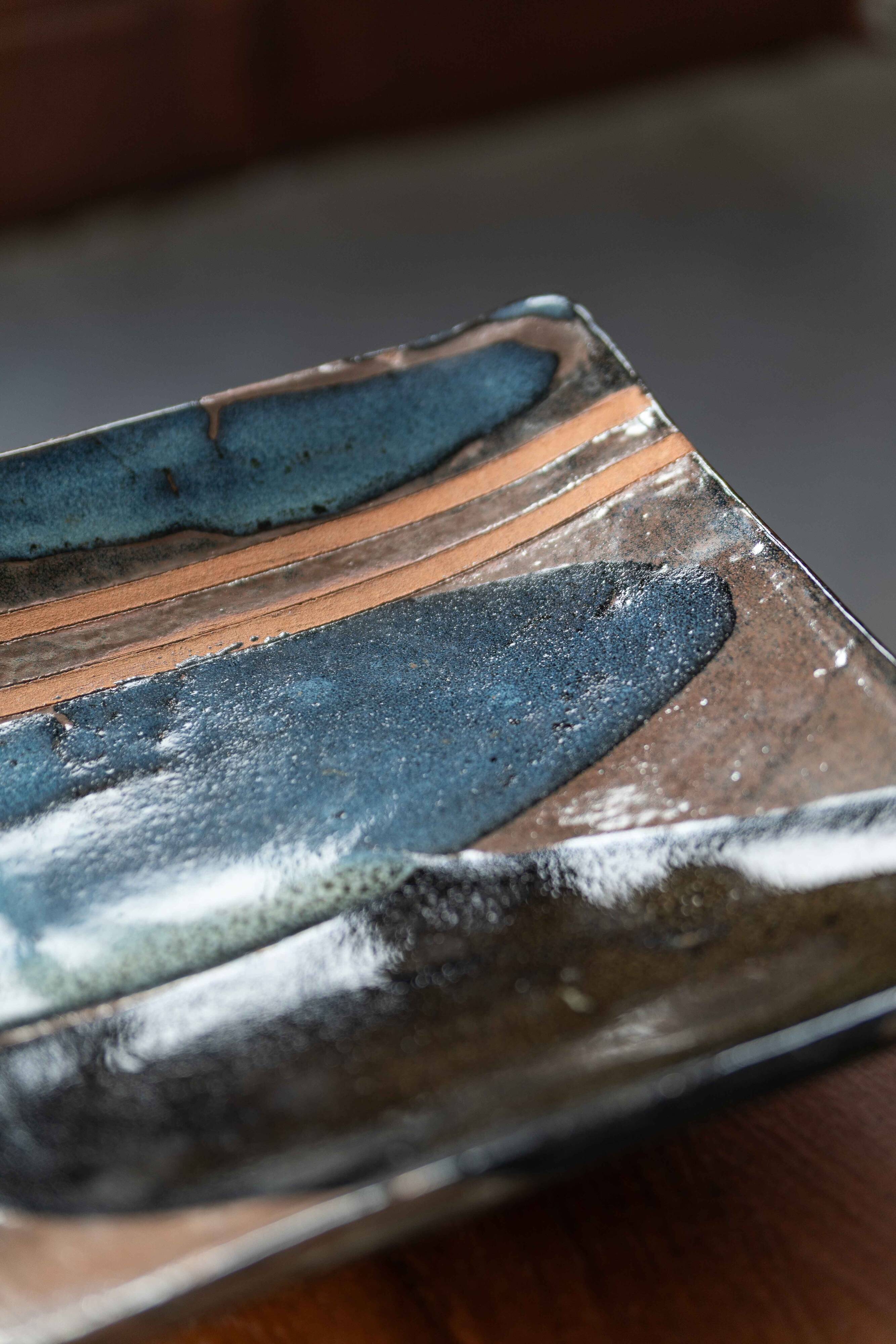 Ceramic plate, 1980s