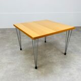 Table basse danoise pin age pieds eiffel bois