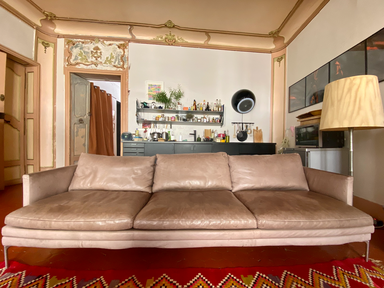 Zanotta Leather Design Sofa