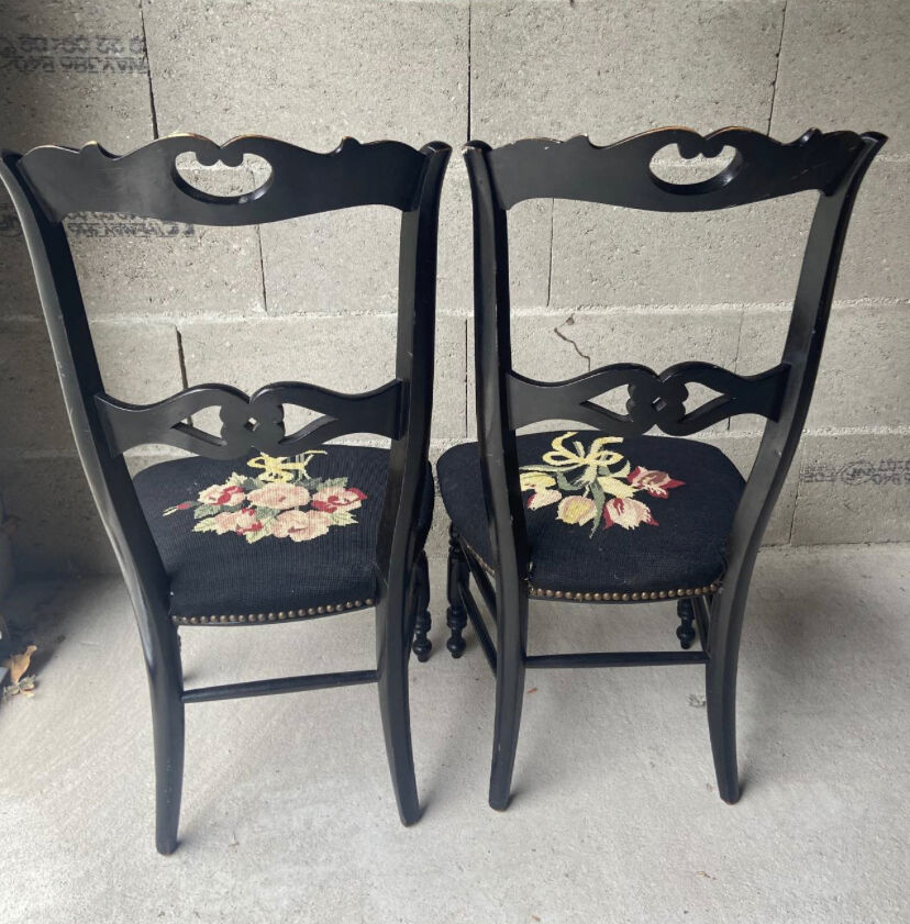 Pair of old nurse's chairs from the Napoleon III period