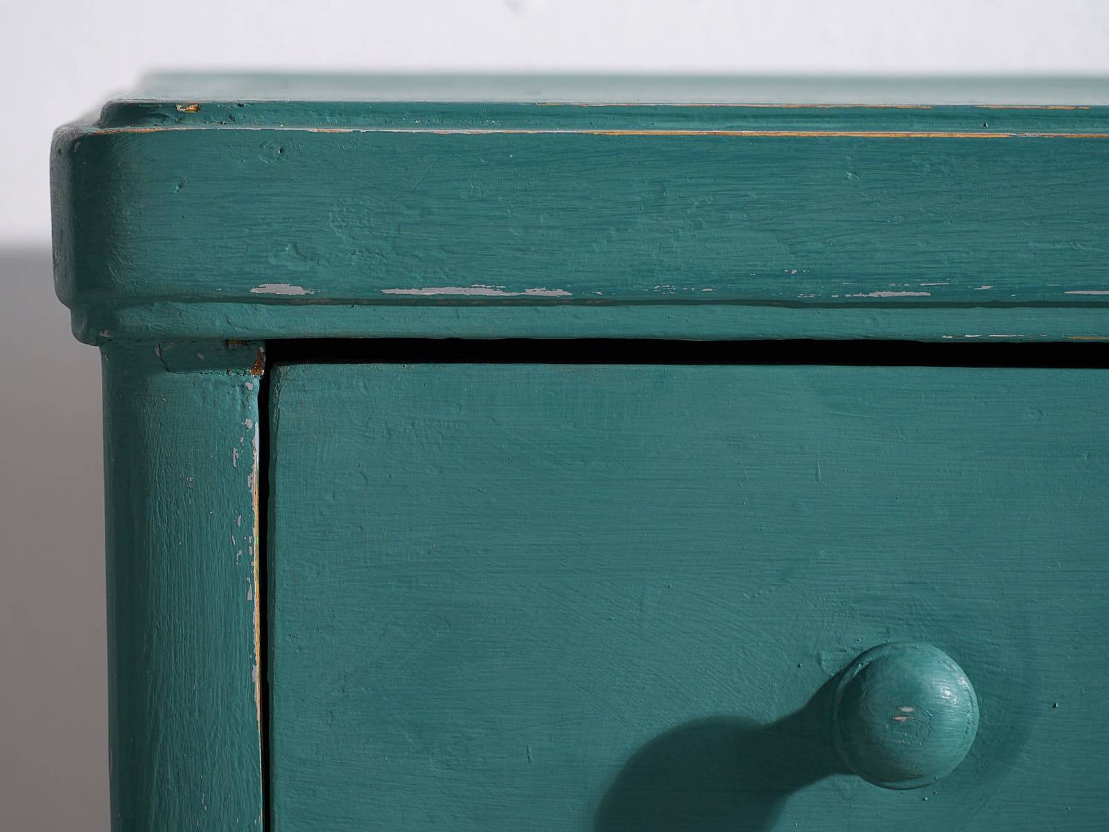Antique Emerald Green Bedroom Chest of Drawers (c.1920) #4