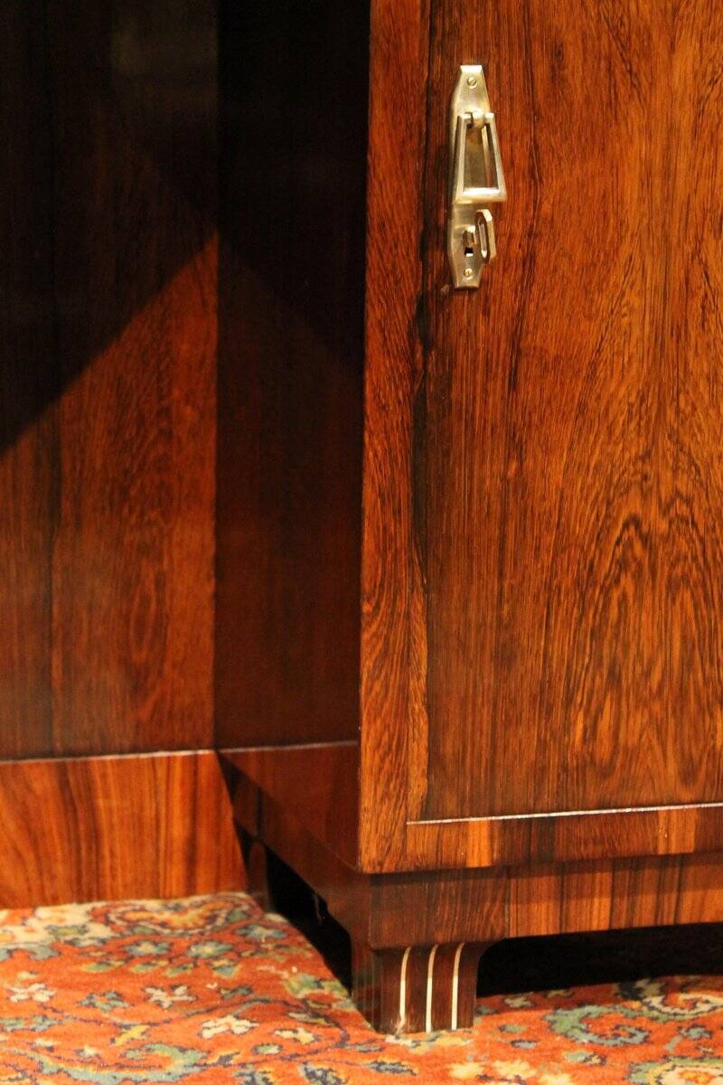 Art Deco Veneer Writing Desk or Vanity Table, 1920s