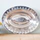 Art Deco style silver-plated metal bread basket, 30s silver dish