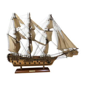 Wooden boat model