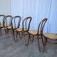 Set of 6 Bentwood Dining Chairs with Cane Seat / Bistro Thonet Style Chairs