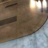 Amber mirror gold strapping  37x136cm