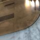 Amber mirror gold strapping  37x136cm