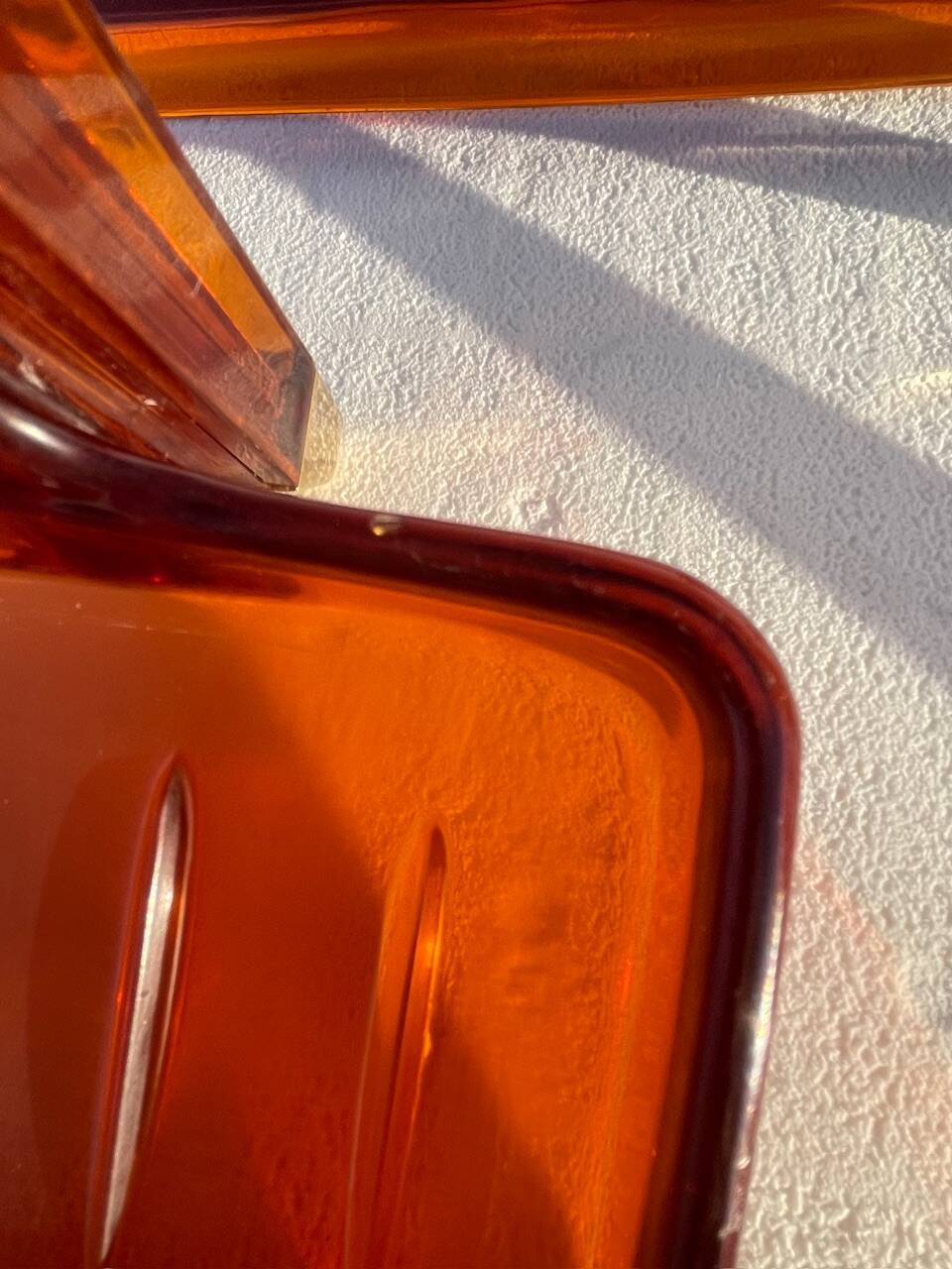 Set of 4 Burnt Orange 1970s Bathroom Accessories