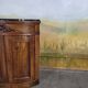 Small corner cabinet with marble, corner sideboard.