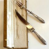 Silver-plated cutlery set with Minerva helmet, Paris