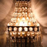 Pair of chrystal wall lights, 1950s, France