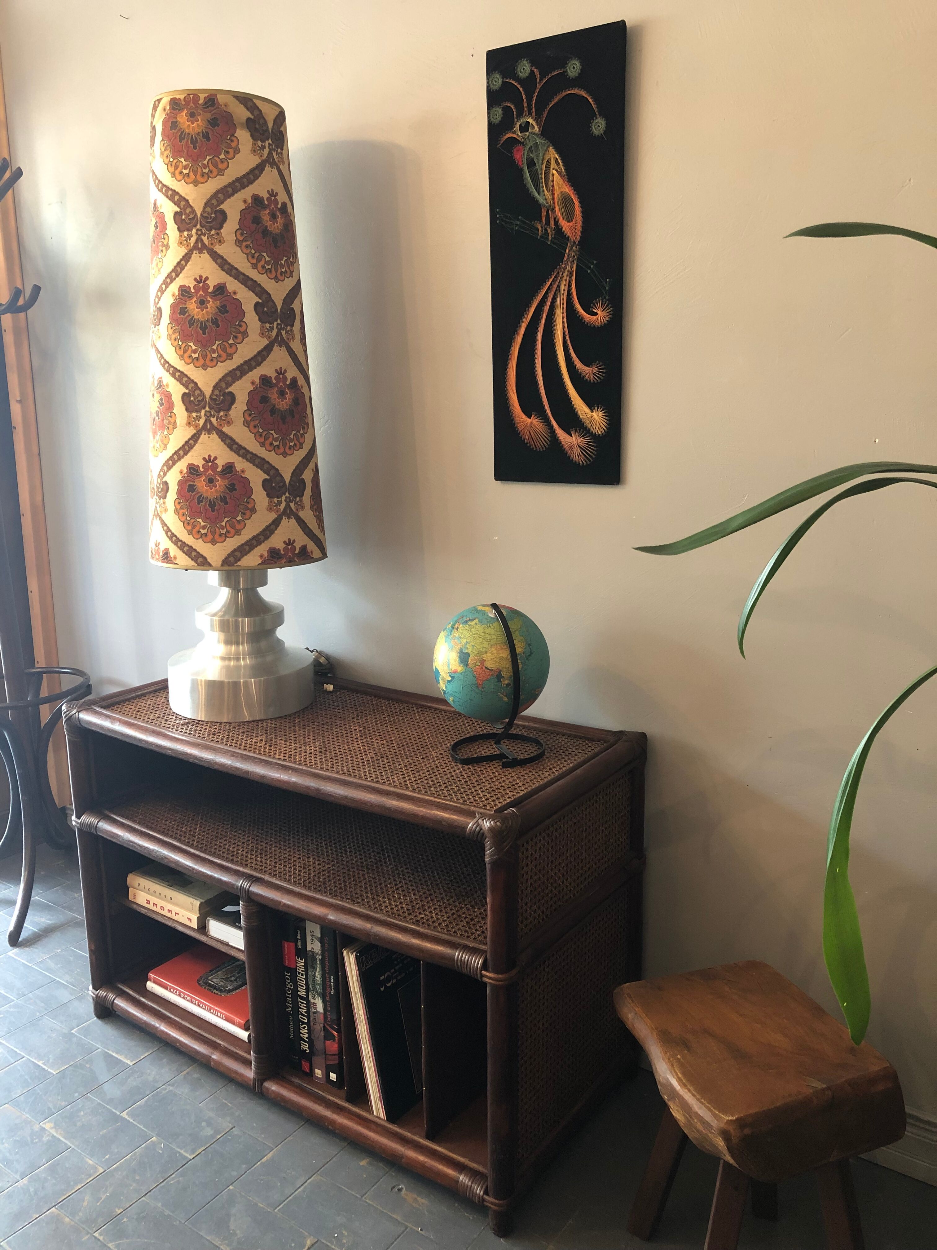 TV stand, hifi and vintage vinyls